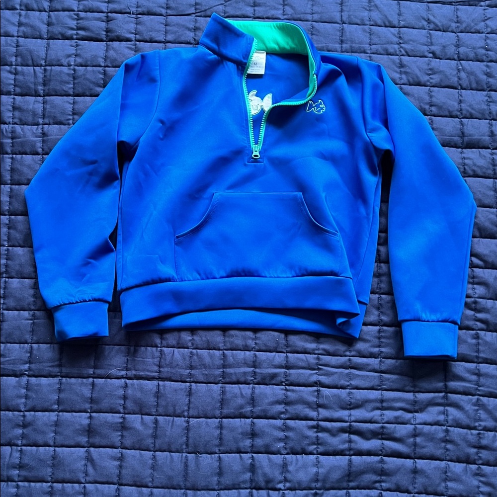 Kids Blue Sweatshirt with Green Accents